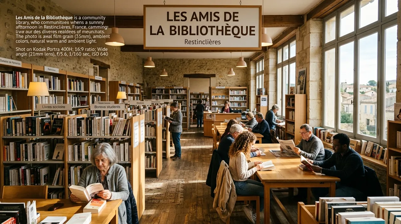 Bibliothèque communautaire et lecture publique à Restinclières